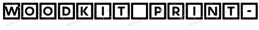 woodkit print字体转换